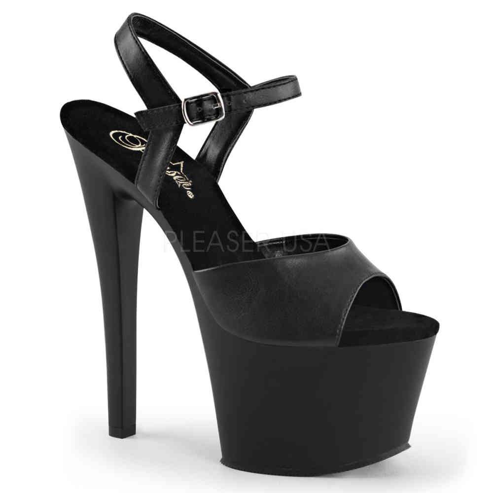 Pleaser - SKY309 Sandale à bride à la cheville, Pole dance chaussures - Chaussures de pole dance - Noir Product image